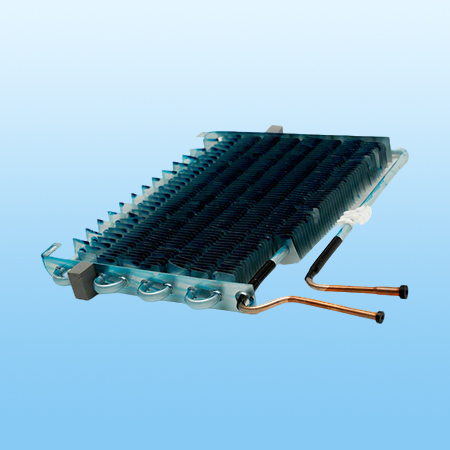 Finned evaporator