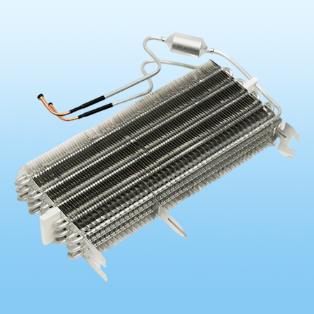 Finned evaporator