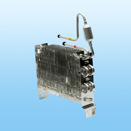 Finned evaporator