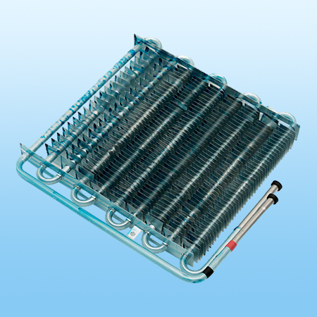 Finned evaporator