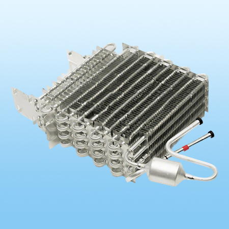 Finned evaporator