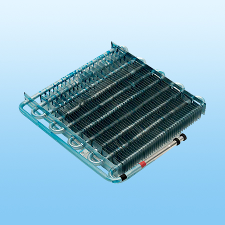 Finned evaporator