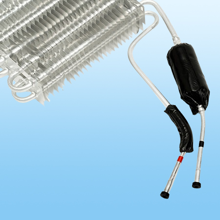 Finned evaporator