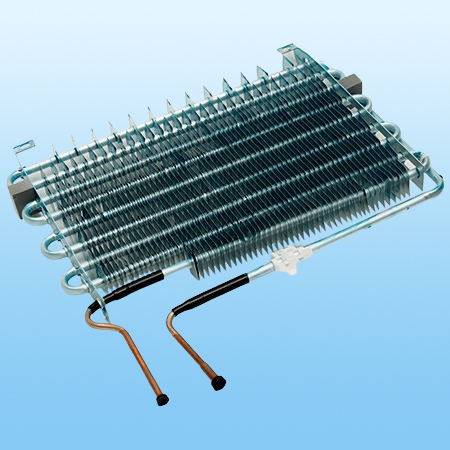 Finned evaporator