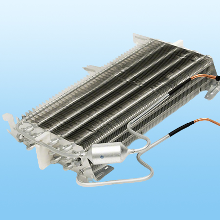 Finned evaporator
