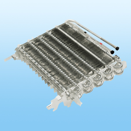 Finned evaporator