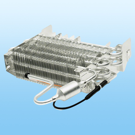 Finned evaporator