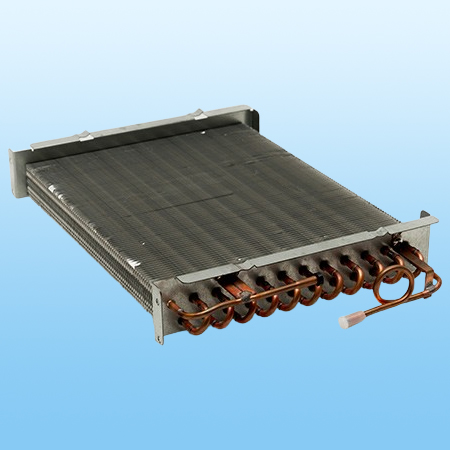 Copper tube aluminum fins