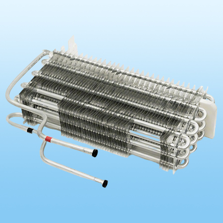 Finned evaporator